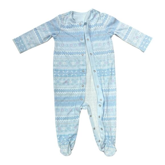 Ralph Lauren Baby Blue Pajama Onesie - Picture 2 of 6